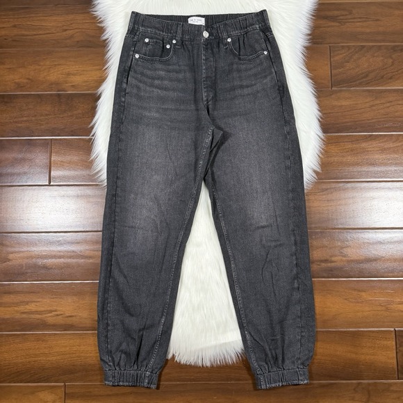 rag & bone Pants - Rag & Bone Women's Size Medium Black Miramar Terry Sweatpant Jogger Pants Jeans